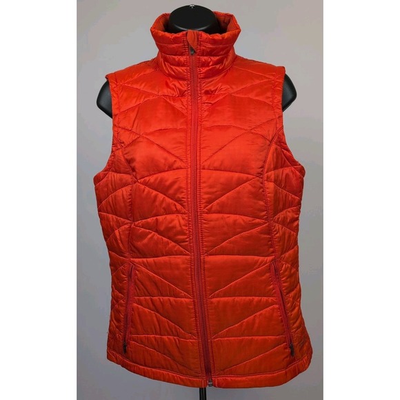 Columbia Puffer Quilted Women's Sz S Orange Omni Heat Omni Shield Vest Outdoor - Picture 2 of 7